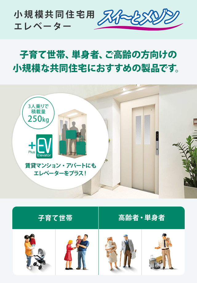 共同住宅用エレベーター Rメ～ト