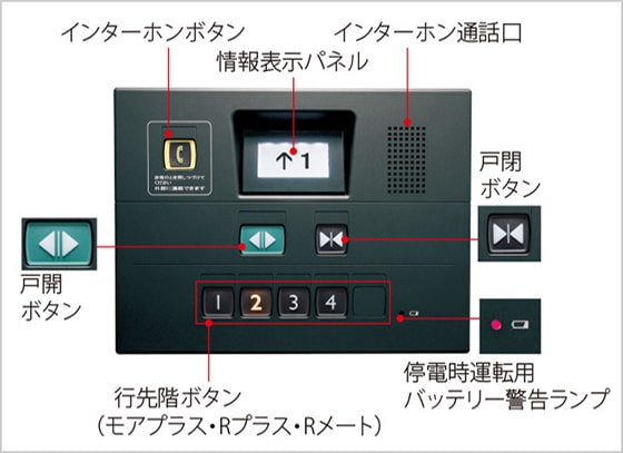 乗場ボタン